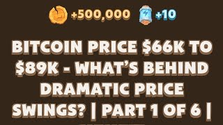 Bitcoin price 66K to 89K  What’s Behind Dramatic Price Swings  MemeFi Youtube Video Code [upl. by Abixah466]