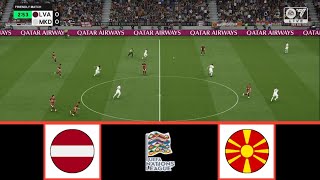 LATVIA VS NORTH MACEDONIA  UEFA NATIONS LEAGUE 20242025  FOOTBALL LIFE 2024 [upl. by Jarrad]