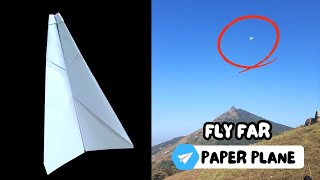 How to Make a Paper Airplane That Flies 100 Feet  DIY Flying Paper Airplane [upl. by Nothgiel]