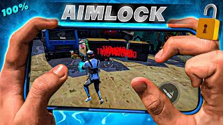 PERFECT  AIM LOCK 🔒 FOR MOBILE  FREE FIRE NEW HEADSHOT TRICK [upl. by Animlehliw586]