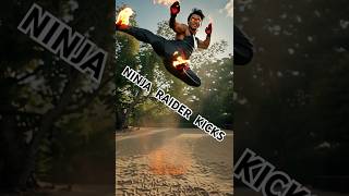 Lets go rider kick  Ninja jump kick Ai kick jumpkick raiderkick [upl. by Oznarol]