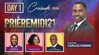 Day 1  Croisade 8ème Anniversaire Priere Midi 2024  Pasteur Carlos  6012 Nw 9th Ct Margate FL [upl. by Alasteir]