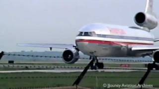 American Airlines DC10 Takeoff 1989  Original DC10 Prototype [upl. by Riba]