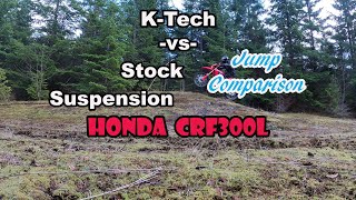 KTECH VS STOCK SUSPENSION  CRF300L 4K [upl. by Leandre]