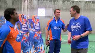 Spin bowling masterclass with Muttiah Muralitharan and Graeme Swann [upl. by Del]