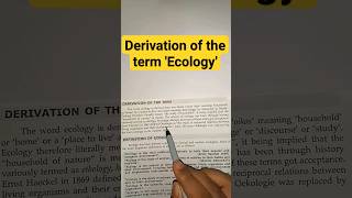 ecology meaning and definition ecology biology zoology shortsfeed shorts shortvideo [upl. by Annait]