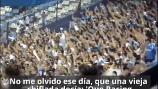 Hinchada de Racing versión del tema Para no Olvidar subtitulado [upl. by Eloise81]