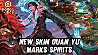 Honor Of Kings Guan Yu New Skin Guan Yu Marks Spirits [upl. by Emelyne31]