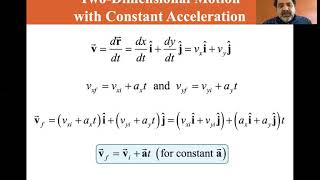 University Physics Lectures Two Dimensional Motion with Constant Acceleration [upl. by Mazonson]