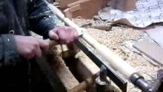 woodturning stair spindle [upl. by Sackey]