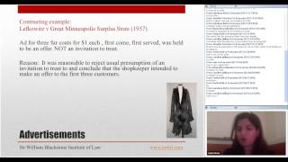 Contract Law Lecture 2 [upl. by Eenel]