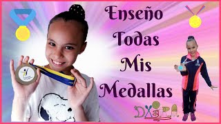 MEDALLERO DE GIMNASIA RÍTMICA🥇ENSEÑO TODAS MIS MEDALLAS OFICIALES ❤ RHYTHMIC GYM MEDALS DAIRA 👍 [upl. by Karin]