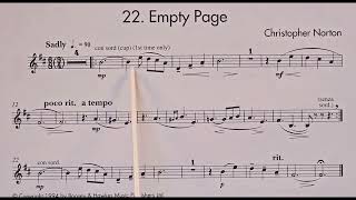 22 Empty Page piano accompaniment at rehearsal speed [upl. by Buchheim874]