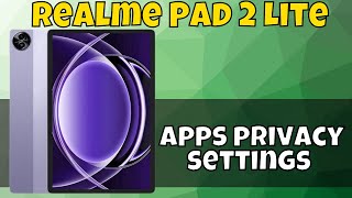 Hide Apps Realme Pad 2 Lite  How to hide apps  Apps privacy settings [upl. by Brandise239]