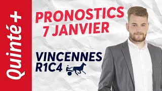 PRONOSTICS QUINTÉ 7 JANVIER 2024 À VINCENNES R1C4  Faites le papier avec Michael Cardine [upl. by Ahsekel]