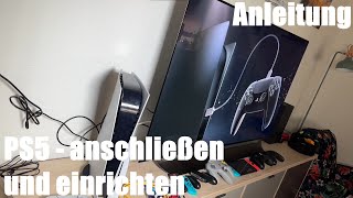 Sony PlayStation 5 PS5  Next Gen Konsole anschließen und einrichten Anleitung [upl. by Idet985]