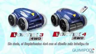 Limpiafondos Automático Zodiac Vortex 4WD  quimipoolcom [upl. by Gotthelf]