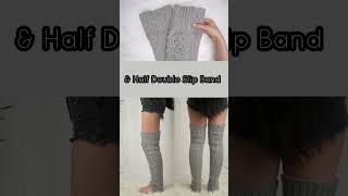 How to Crochet Leg Warmers In 5 Easy Steps crochet knitpattern crochetprojects [upl. by Osborn659]