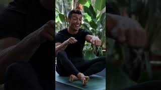 Messi tries yoga ronaldo football messi soccer cristianoronaldo futbol [upl. by Rosemary625]