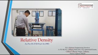 Relative Density  Density Index Test Using Vibration Table Test as per IS 2720 Part 14 1983 [upl. by Verger]