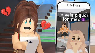 MA PREMIÉRE JOURNÉE SUR SNAPCHAT ROBLOX [upl. by Kauppi750]