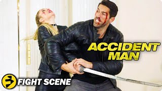 ACCIDENT MAN  Scott Adkins v Amy Johnston  Mike vs Jane the Ripper  Fight Scene [upl. by Aneryc]