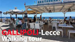 GALLIPOLI Italy 4KUHD Walking Tour [upl. by Oona]