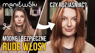 Rude włosy — modne i bezpieczne farbowanie bez rozjaśniania Metamorfoza włosów MACIEJ MANIEWSKI [upl. by Liz]