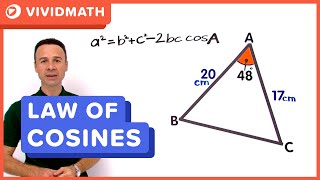 Law of cosines  Trig identities and examples  Trigonometry  Khan Academy [upl. by Januarius]