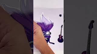 Purple Minions DIY Sticker Book  Cool Toys [upl. by Odraode]