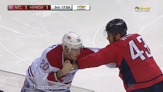 Nicolas Deslauriers vs Tom Wilson Jan 19 2018 [upl. by Eimor]