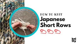 How to knit Japanese Short Rows [upl. by Neslund]