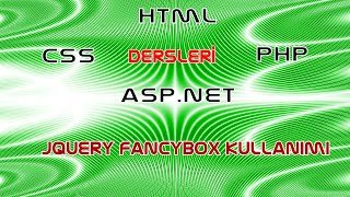 Jquery Fancybox Kullanımı  Ürünler Sayfasında Fancybox [upl. by Joella]