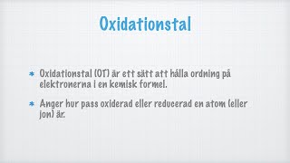 Oxidationstal [upl. by Udele]