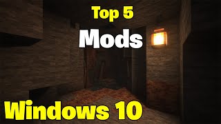 Top 5 Mods for Minecraft Windows 10 Edition 120 [upl. by Ennahtur709]