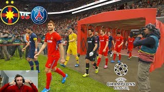 Meci De Cosmar  Steaua Bucuresti vs PSG In Champions League  PES 2019 Romania Cariera Cu Steaua 3 [upl. by Meihar]