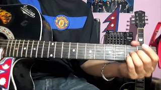 Trishuli Bagera guitar Lesson  Jyovan Bhuju Ft Roselyn Shrestha Cover [upl. by Assirek984]