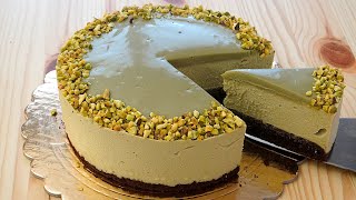 TORTA MOUSSE AL PISTACCHIO  RICETTA ASMR  cakeshare [upl. by Nomyt]