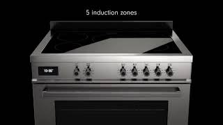 Bertazzoni Professional Series Cooker with Induction [upl. by Neelyahs278]