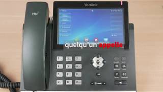 Yealink T48S  comment faire un transfert aveugle [upl. by Nassir]