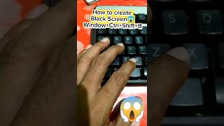 how to fix black screen on windows10 laptopdesktop shorts blackscreen keyboardtricks viralshort [upl. by Mall]