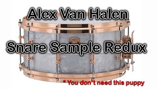 Alex Van Halen Snare Drum Sample Demo Plugging my sample into a random VH cover [upl. by Cormick245]