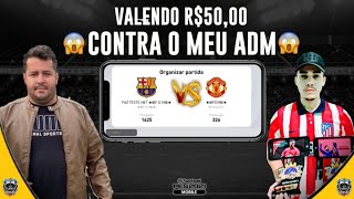 MEU ADM ME DESAFIOU VALENDO 50 REAIS E ISSO ACONTECEU ðŸ˜³  PES 2021 MOBILE [upl. by Maynard]