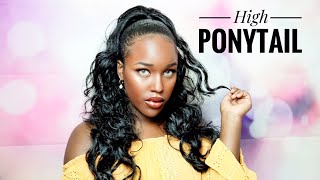 HOW TO SLEEK PONYTAIL 4B HAIR für 20€  BeautybyV [upl. by Fulvia]