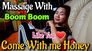 Pattaya Thai MASSAGE ASMR  Thai Foot massage street pattaya  So funny 🤣 Girl [upl. by Aisile]