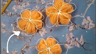 How to crochet mini flower Tutorial [upl. by Nassah597]