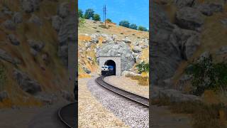 DIESEL TRAINS CROSSING THROUGH TUNNEL 😱 train shorts [upl. by Adyl]