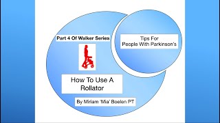 Part 4 of Walker Series How To Use A Rollator 4 Wheeled Walker [upl. by Ecnarretal87]