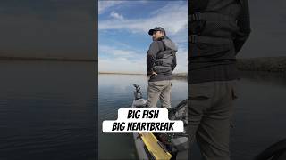 Big hit Big heartbreak 💔 kayakbassfishing bassfishing fishing [upl. by Enialed]