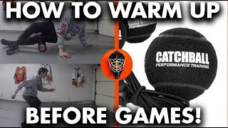 Goalies How To Warm Up Before Games Ft The Catch Ball By ProLab Sports [upl. by Ikkin386]